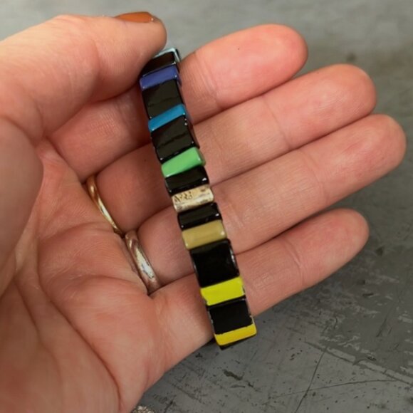 Roxanne Assoulin Rainbow Enamel Bracelet - Picture 5 of 8